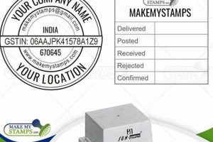 Custom Round Rubber Stamp Maker & Designer | Safem Fabrication - Precision Engineering & Custom Manufacturing Solutions