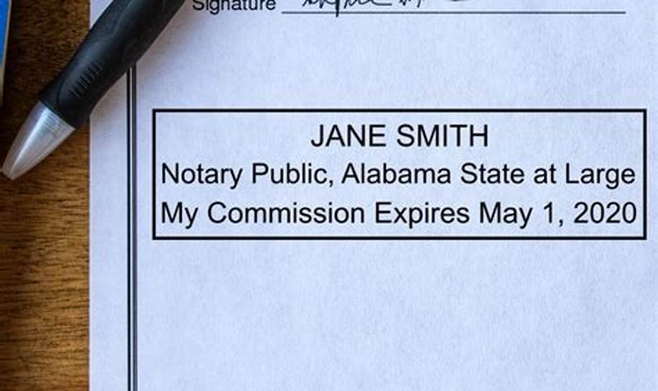 Alabama Notary Stamp Requirements: A Guide