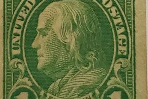 Classic 1 Cent Benjamin Franklin Stamp Green Guide | Old Stamp Collecting Guide: Discover, Value & Preserve Vintage Stamps