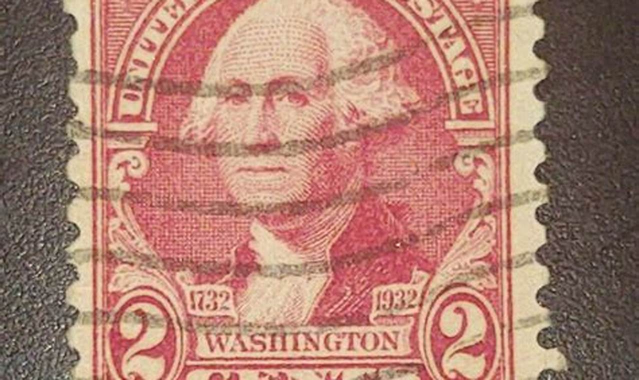 Classic 1966 Red 2 Cent Washington Stamp Guide