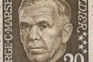 Value of a 20 Cent George C. Marshall Stamp Old Stamp Collecting Guide: Discover, Value & Preserve Vintage Stamps Value of a 20 Cent George C. Marshall Stamp | Old Stamp Collecting Guide: Discover, Value & Preserve Vintage Stamps
