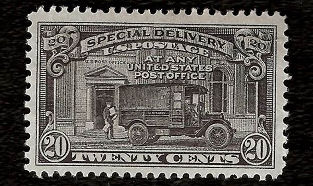 Vintage Special Delivery 20 Cent Stamp Guide