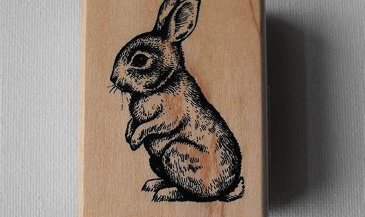 Cute Bunny Rubber Stamps for Crafting