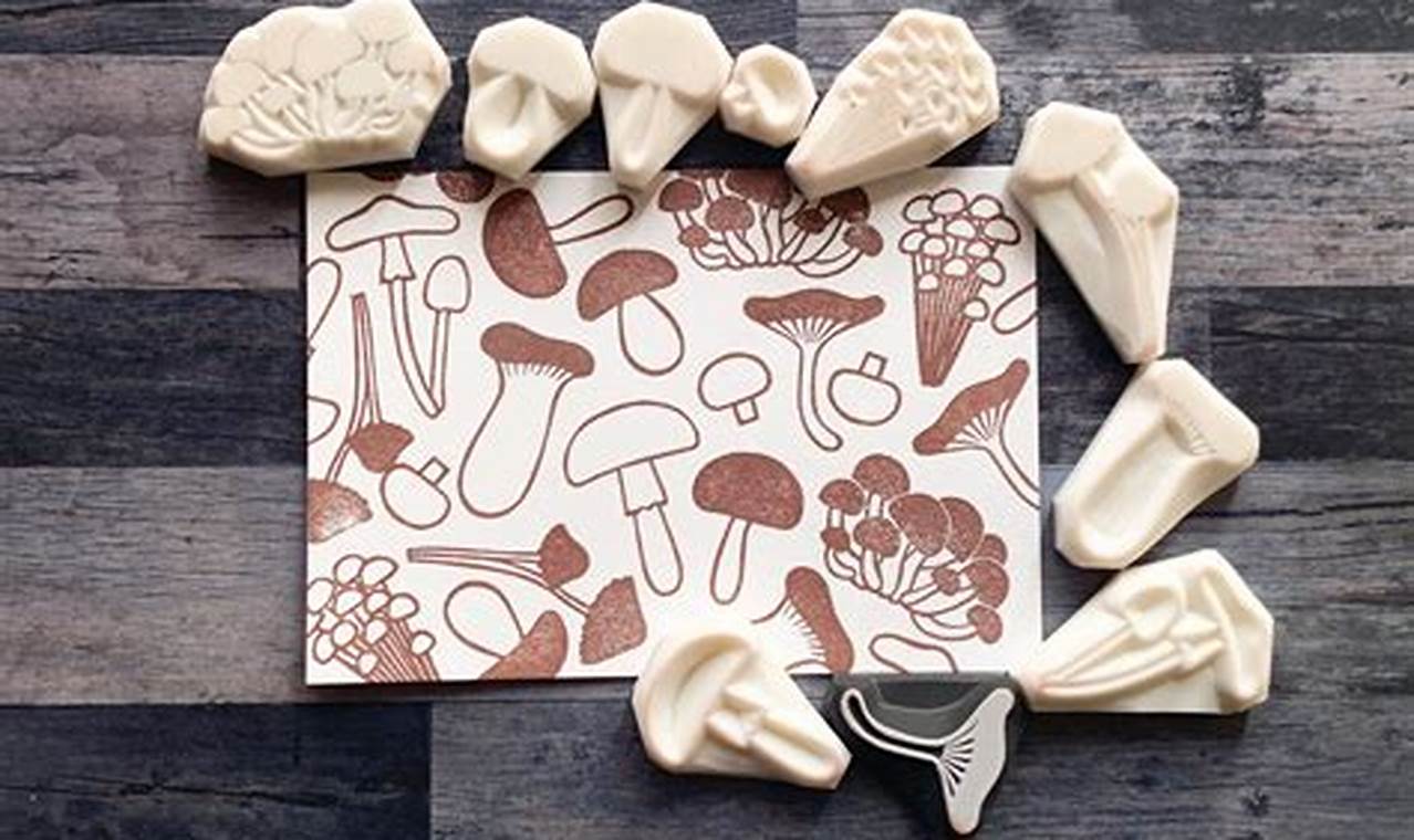 Craft & Document: Rubber Mushroom Stamp Set
