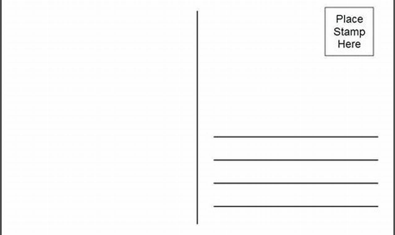 Free 5x7 Postcard Template Word Doc Download