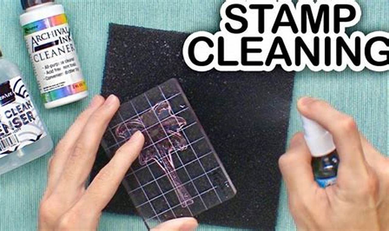 Cleaning A Rubber Stamp