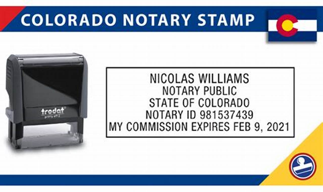 Colorado Notary Stamps & Journals: A Guide