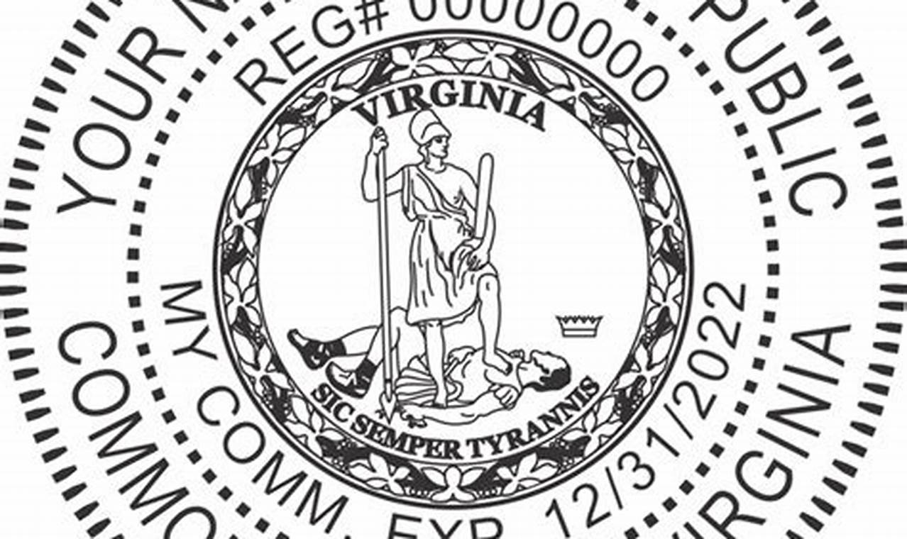 Official Virginia Notary Stamps & Seals