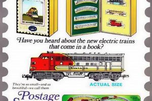 Miniature Postage Stamp Trains of Aurora, IL | Old Stamp Collecting Guide: Discover, Value & Preserve Vintage Stamps