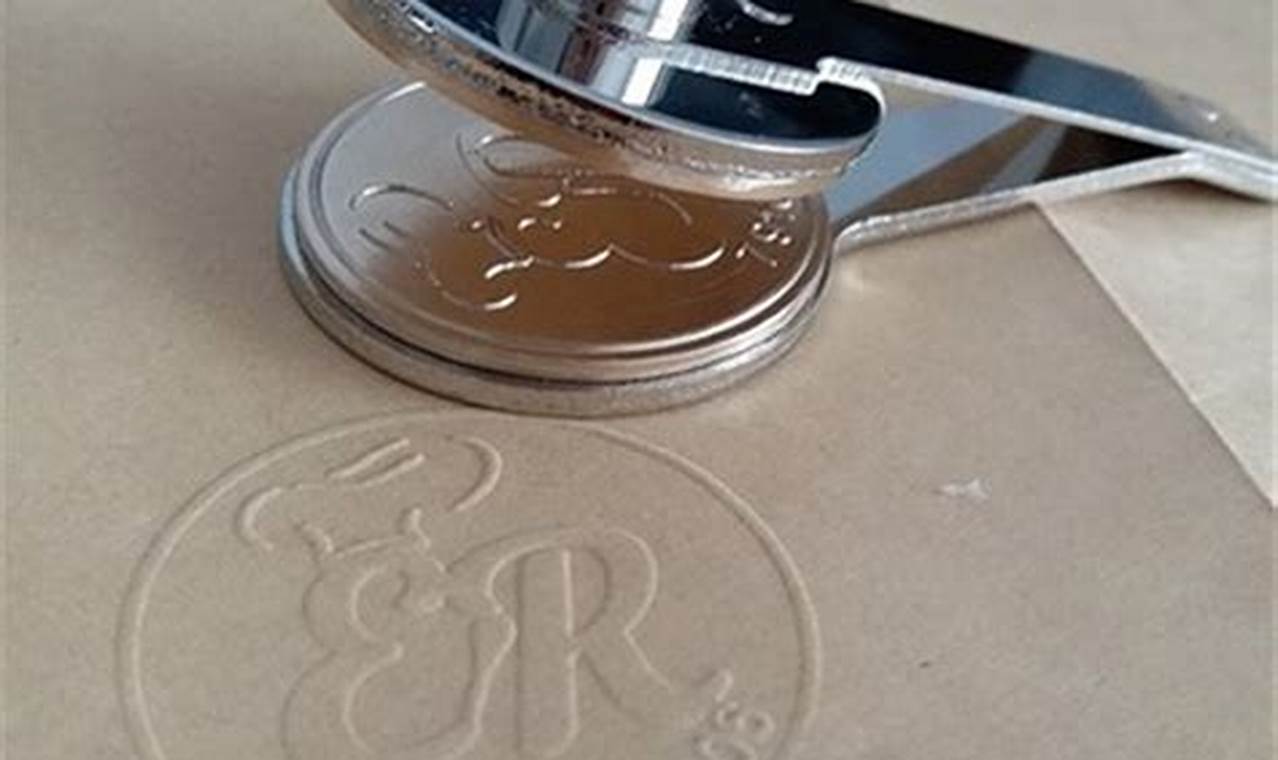 Kancing Emboss Custom Personalized Custom Emboss Stamps & Seals