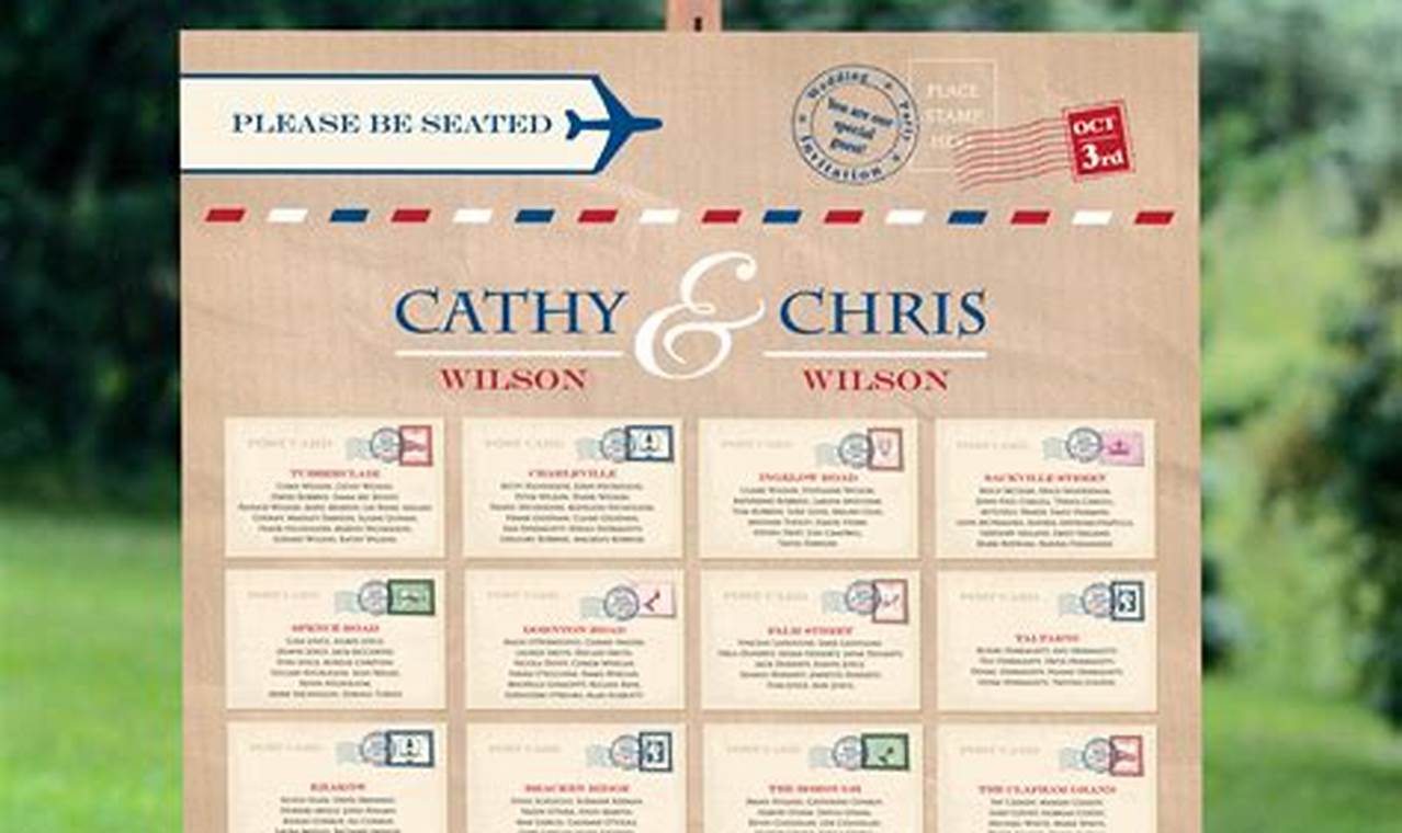 Creative Postcard Seating Chart Ideas & Inspiration | Old Stamp Collecting Guide: Discover, Value & Preserve Vintage Stamps