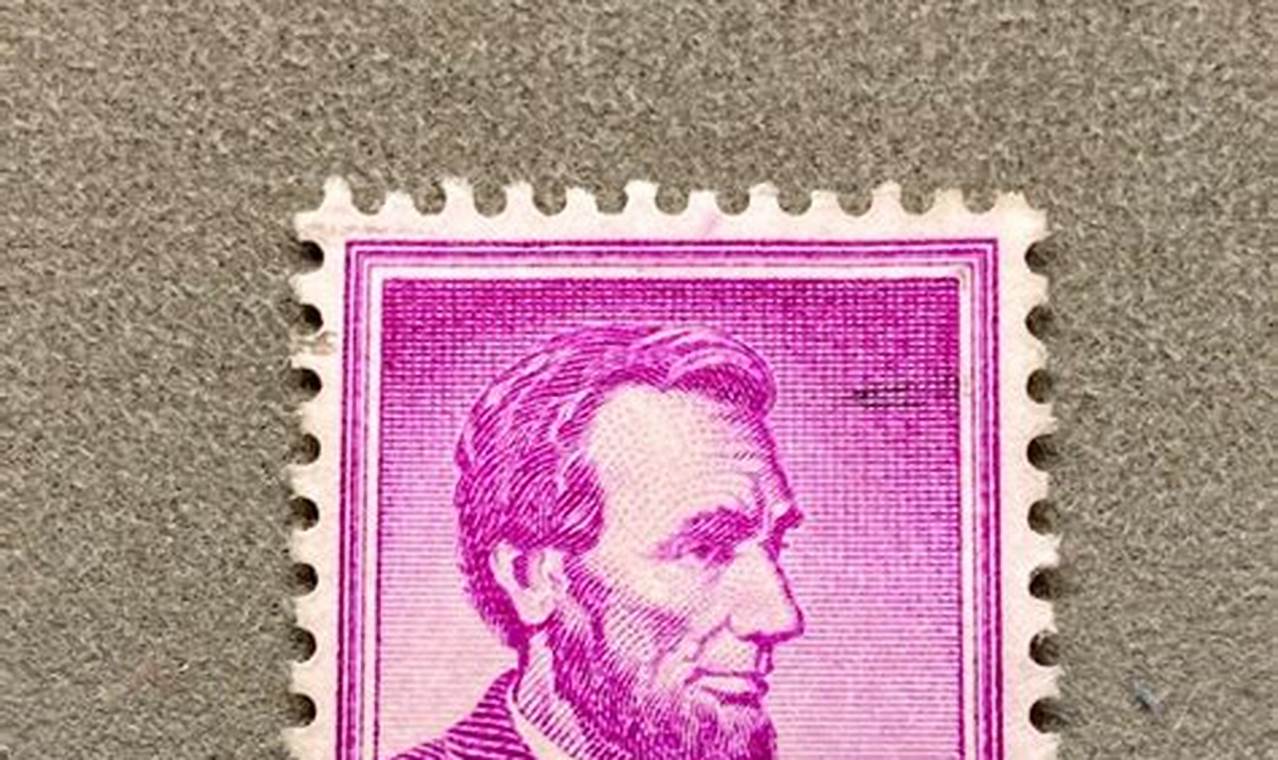 1950s Abraham Lincoln 4c Purple Stamp Value Guide | Old Stamp Collecting Guide: Discover, Value & Preserve Vintage Stamps