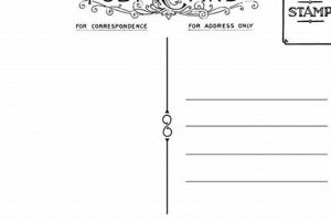 Design a Stunning Postcard Back: Free Templates | Old Stamp Collecting Guide: Discover, Value & Preserve Vintage Stamps