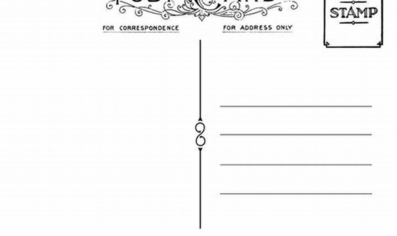 Design a Stunning Postcard Back: Free Templates Old Stamp Collecting Guide: Discover, Value & Preserve Vintage Stamps Design a Stunning Postcard Back: Free Templates | Old Stamp Collecting Guide: Discover, Value & Preserve Vintage Stamps