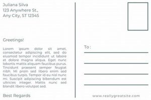 Perfect Postcard Back Example & Template | Old Stamp Collecting Guide: Discover, Value & Preserve Vintage Stamps