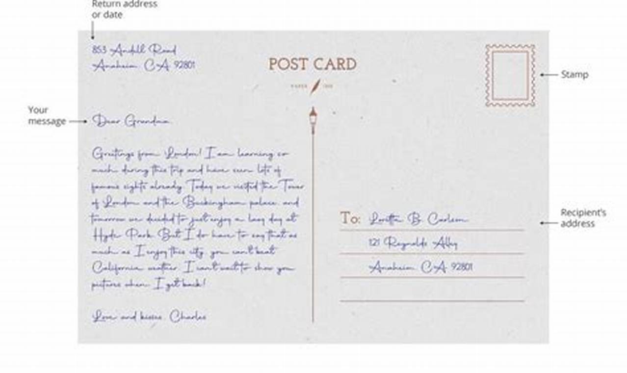 Addressing A Postcard Return Address | Old Stamp Collecting Guide: Discover, Value & Preserve Vintage Stamps