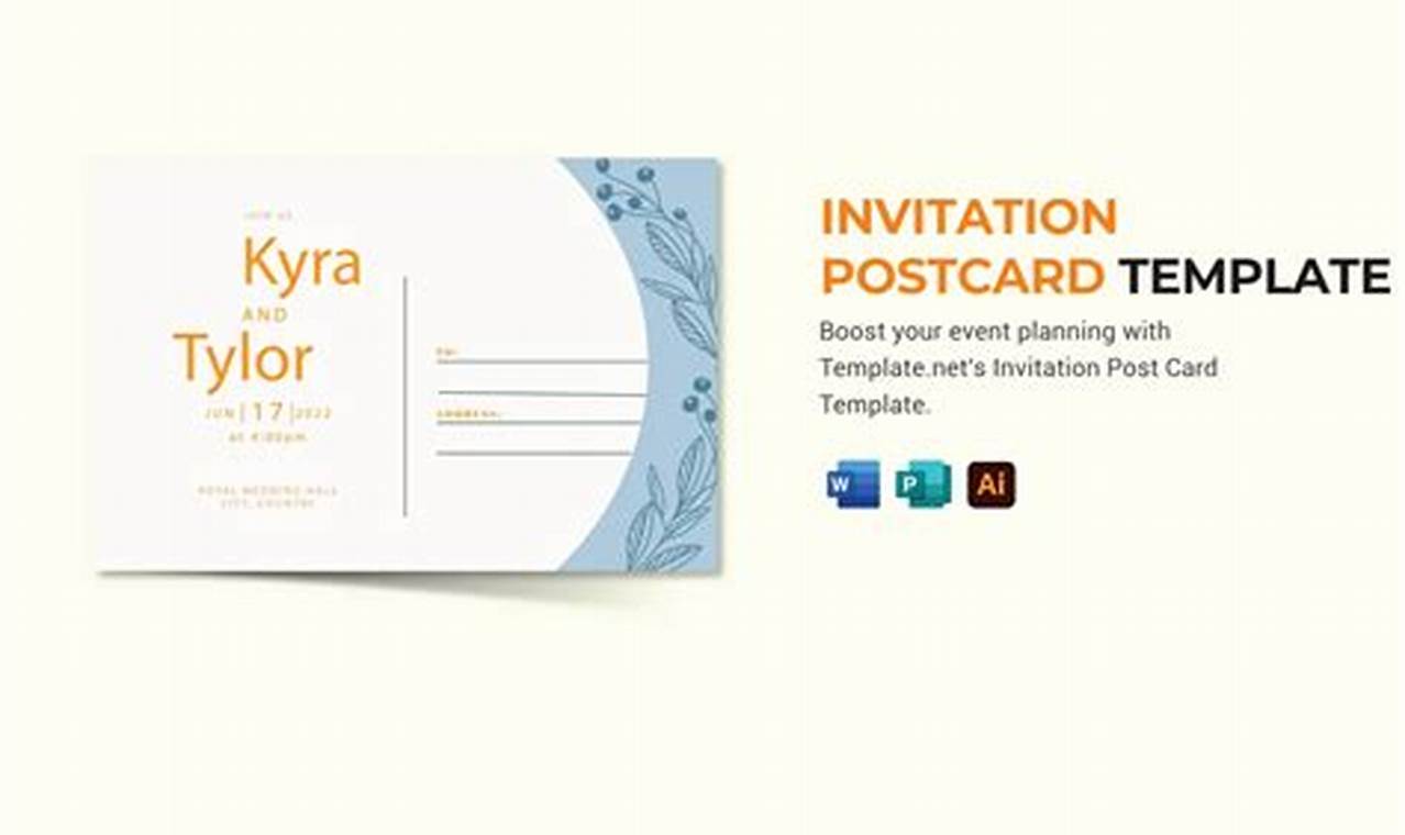 Postmaster Invitastion Postcard Invitation
